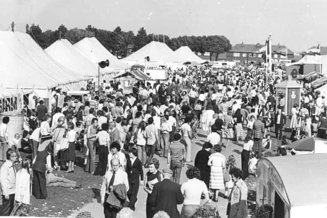 A busy scene at the Hartlepool show when it was held at Grayfields.