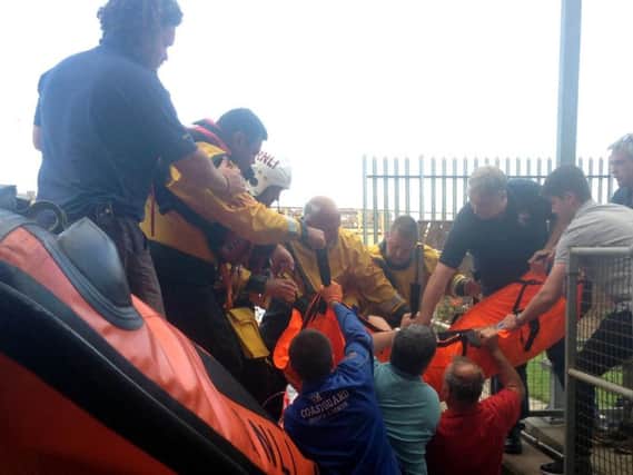 Hartlepool RNLI rescued four people from the water. Photo credit: RNLI.