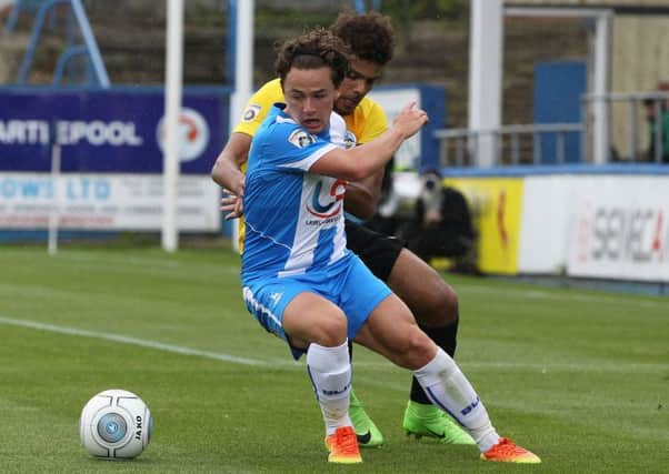 Jack Munns' place could be vulnerable when Pools visit Maidenhead tomorrow.