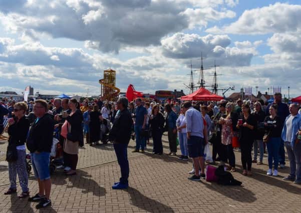 The Waterfront Festival at Jackson's Landing, Hartlepool on Saturday.