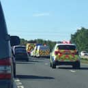 The scene of a crash on the A19 near Seaham last month, which involved six vehicles.