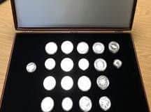 Coins recovered from Hartlepool house.