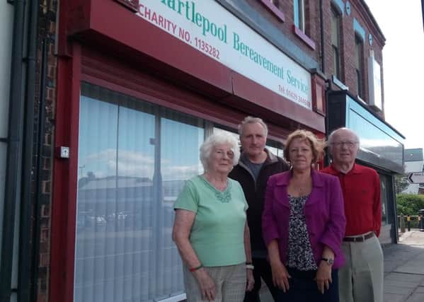 From left: Hartlepool Bereavement Service board member June Markwell, advisor Peter Gowland, manager Linda Parker and chair Edgar Coulson.