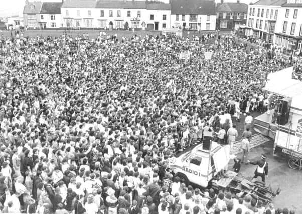 The Radio 1 Roadshow attracted a huge crowd on Seaton Green back in 1985