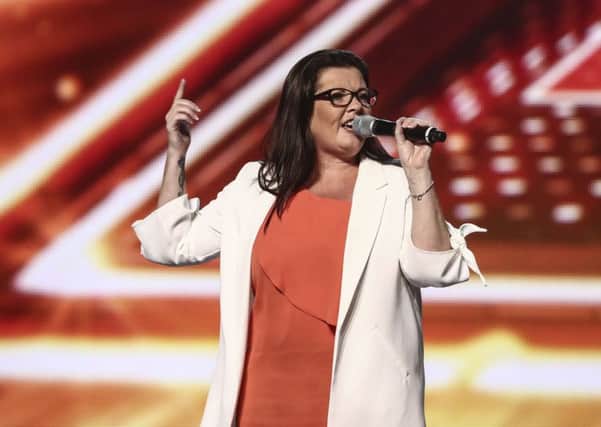 Singer Karen Kennedy during the Bootcamp stage of the ITV1 talent show The X Factor. Pic: Tom Dymond/Syco/Thames/ITV/PA Wire.