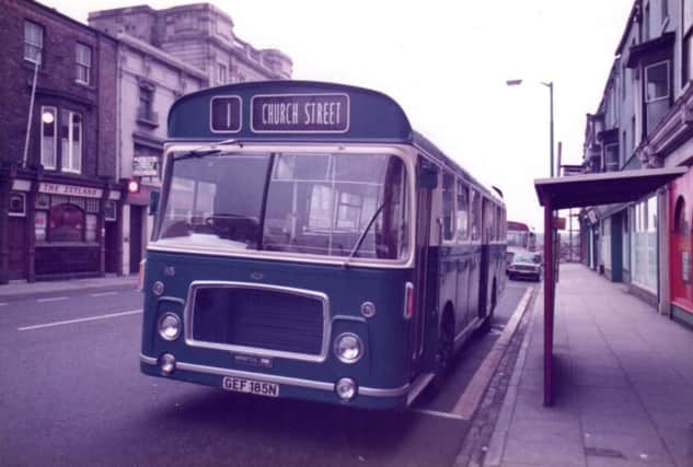 A Church Street bus with the Zetland in the background.