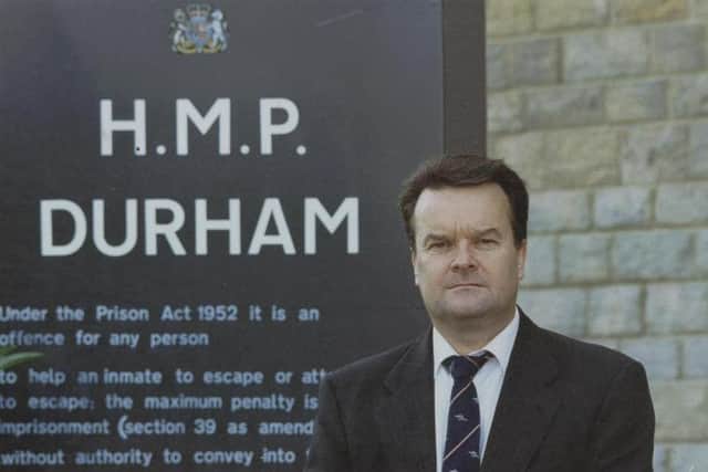Author John Riddle during his time working at HMP Durham.