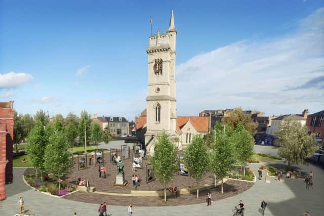 An artist's impression of how Church Square will look after the project is complete.