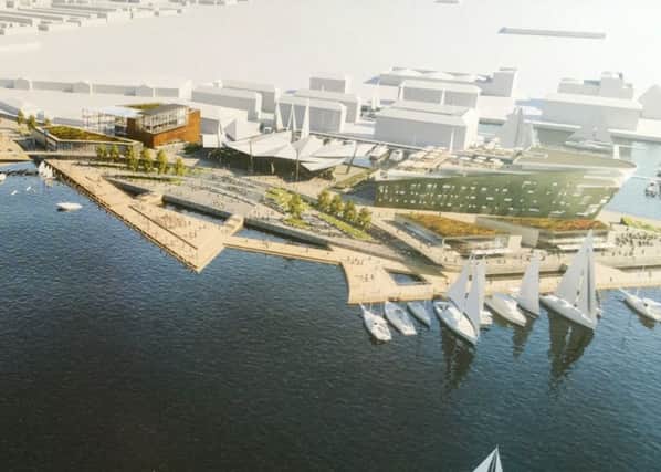 An artist's impression of the waterfront development