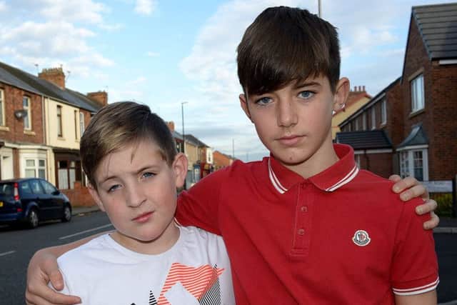 Logan Stokes 13 (left) and Archie Pugh 12.  Picture by FRANK REID