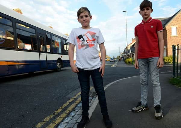 Logan Stokes 13 (left) and Archie Pugh 12.  Picture by FRANK REID