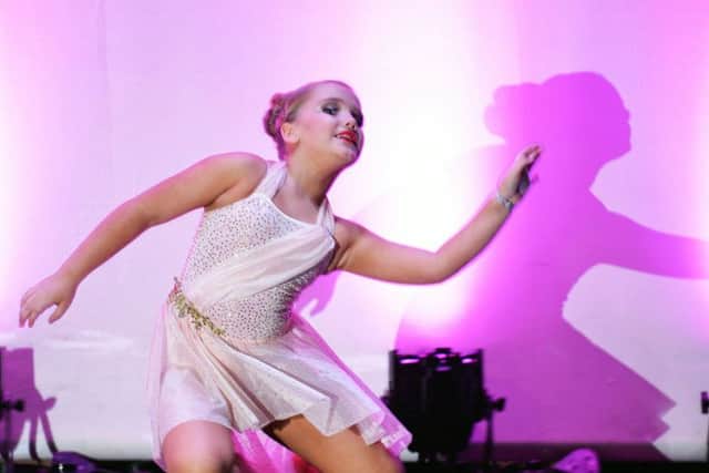 Caitlyn Allinson on stage during the Beginners Non-Classical 1-10 years section of the Karen Liddle Dance Festival held in the Town Hall. Hartlepool. Picture by FRANK REID