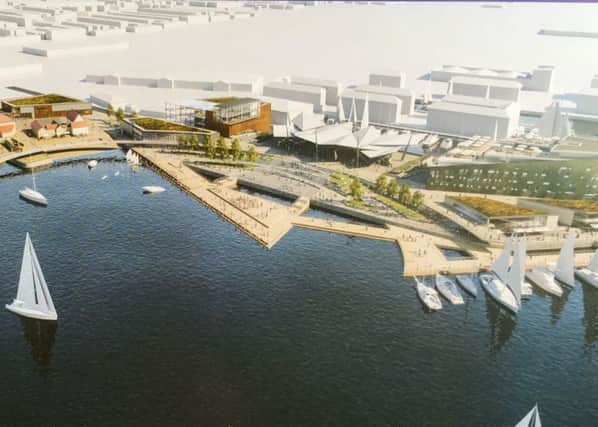 An artist's impression of the waterfront development.