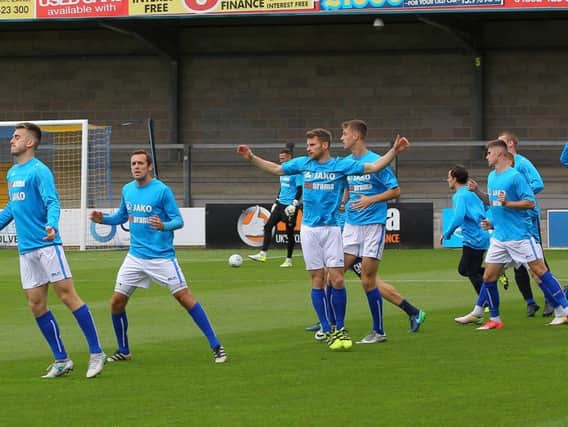 Pools warm up at Plainmoor. Picture by GARETH WILLIAMS/ AHPIX
