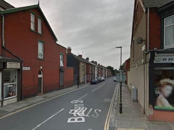 The incident happened in Baden Street, Hartlepool. Image Copyright Google Maps.