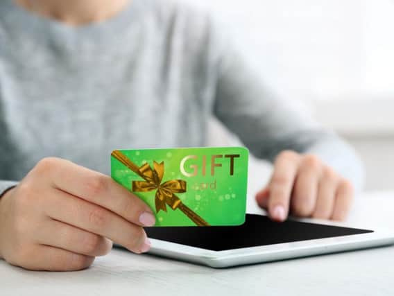 Our columnist urges people to think carefully before buying a gift card.