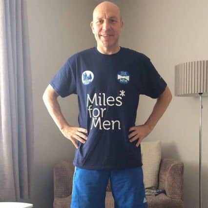 Mark was supported through his health scare by charity Miles for Men