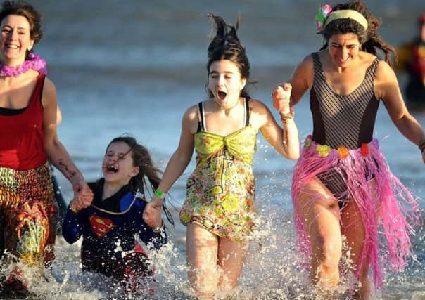 Last year's Boxing Day Dip at Seaton Carew