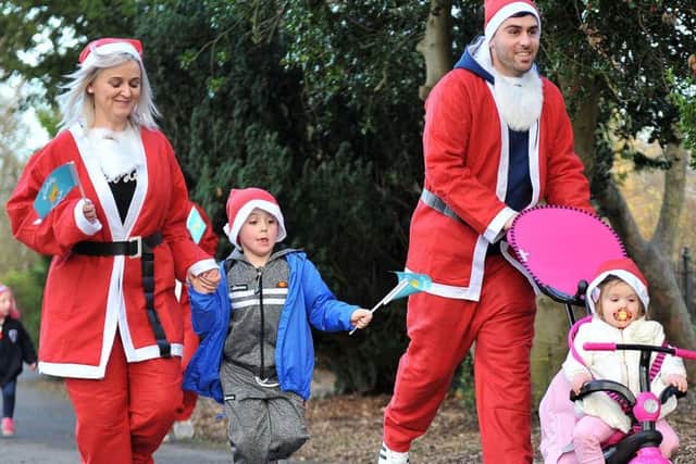 Hartlepool and District Hospice annual Santa Run in Ward Jackson Park. Picture by FRANK REID