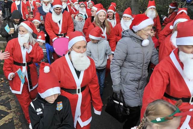 Hartlepool and District Hospice annual Santa Run in Ward Jackson Park. Picture by FRANK REID