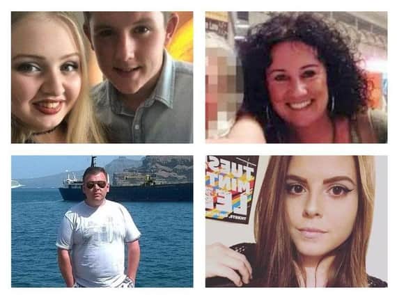 Chloe Rutherford and boyfriend Liam Curry, Jane Tweddle-Taylor, Courtney Boyle and Philip Tron.