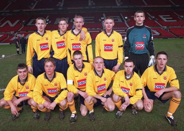 Hartlepool United Under-18s ahead of their 2002 FA Youth Cup clash against Manchester United at old Trafford.