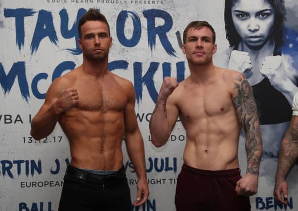 TAYLOR VS McCASKILL PROMOTION
WEIGHIN,
COURTHOUSE HOTEL, SHOREDITCH,
LONDON
PIC;LAWRENCE LUSTIG
Middleweight Contest
FELIX CASHÂ VSÂ GREG O'NEILL
WEIGH IN BEFORE THEIR FIGHT ON EDDIE HEARNS  MATCHROOM PROMOTION AT YORK HALL ON WEDNESDAY NIGHT(13-12-17)