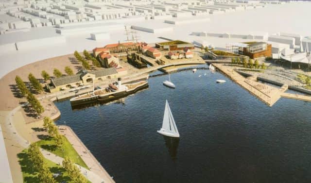 An artist's impression of the waterfront development