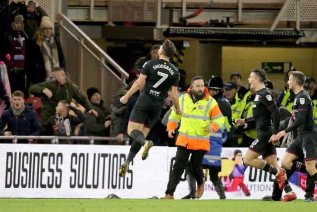 Aston Villa's Robert Snodgrass celebrates scoring