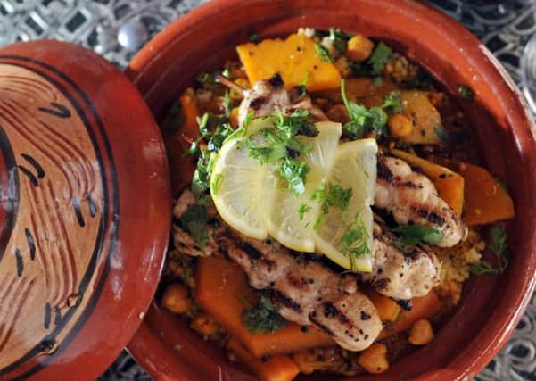 A Mediterranean dish can be a healthier option when eating out.