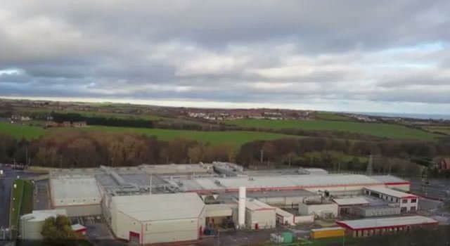 The Walkers factory in Peterlee can be seen from above thanks to Keith Scott's YouTube video.
