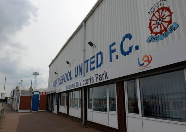 The home of Hartlepool United, Victoria Park.
