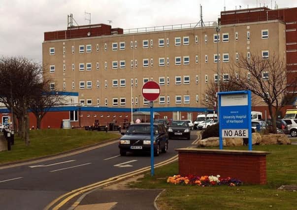 There has been a huge demand for beds at hospitals including the University Hospital of Hartlepool, pictured.
