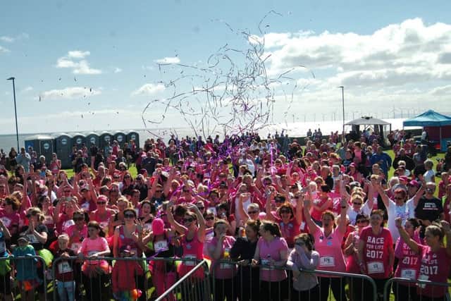 Runners taking part in last year's Race for Life event at Seaton Carew.
