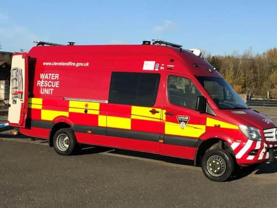 The new water rescue vehicle for Cleveland Fire Brigade.