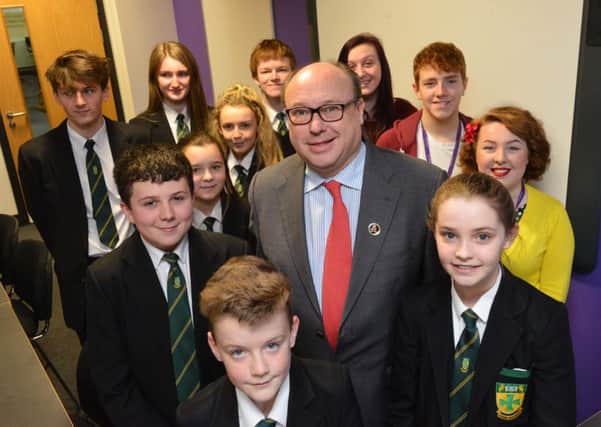 Easington MP Grahame Morris visits St Bede's Catholic Comprehensive School