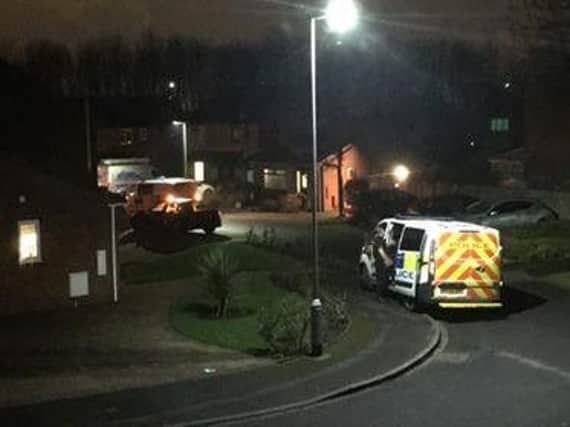 Police were called to Mildenhall Close over concerns of a woman in the street