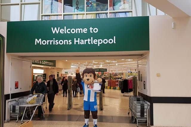 H'Angus and his mates have sent their thanks to Morrisons for allowing them to collect in store at the weekend.