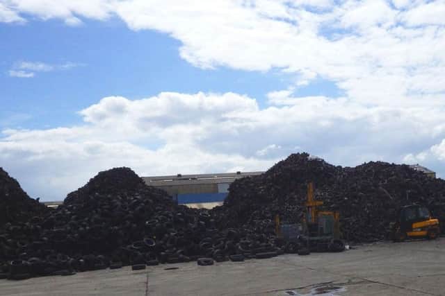 Tyres at the Hartlepool site
