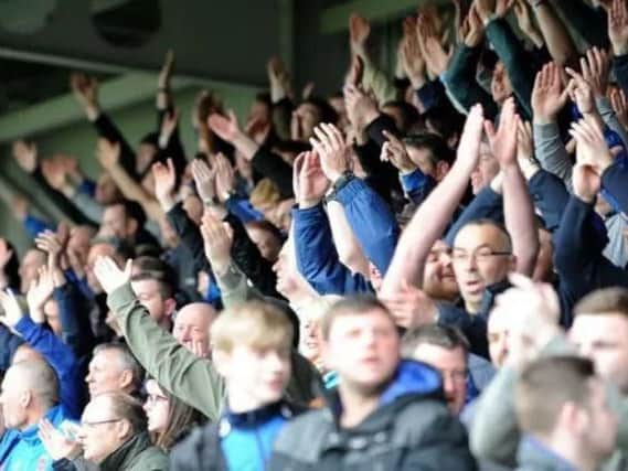 Hartlepool United supporters.