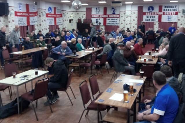 Pools fans at a meeting to discuss possible fund-raising ideas