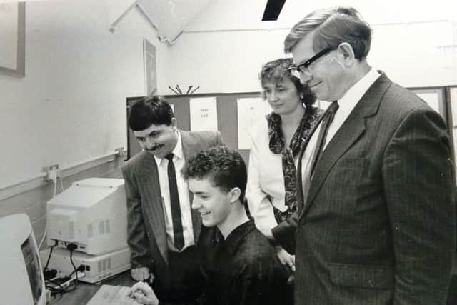 Getting to grips with the latest technology  in 1990.
