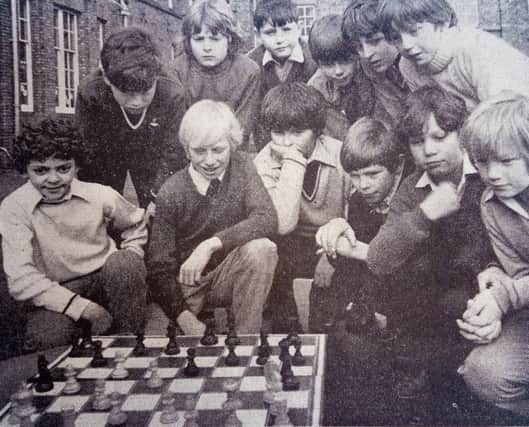 The Jesmond Road School chess players who were so determined to do well in 1972.