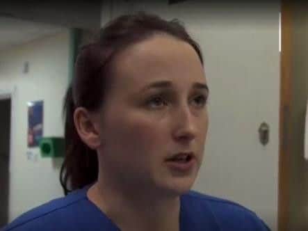 Nurse Leanne Brookes. Picture by BBC.