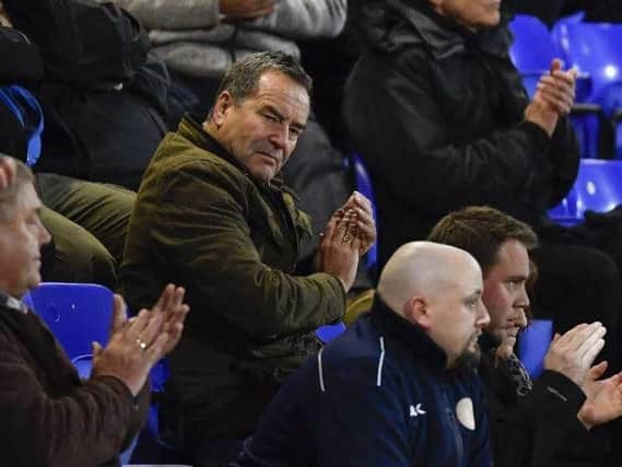 Jeff Stelling in the stands for Tuesday night's Chester vs Hartlepool United game