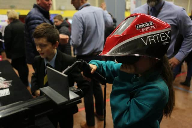 The event gave students at High Tunstall College a chance to try out new technology.
