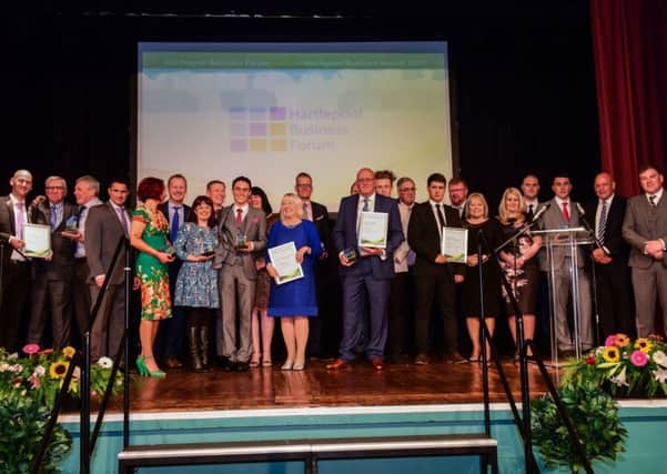 Award winners in the Hartlepool Business Awards 2017.