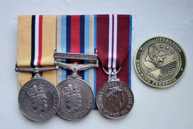 The medals found by Keith Gorse.