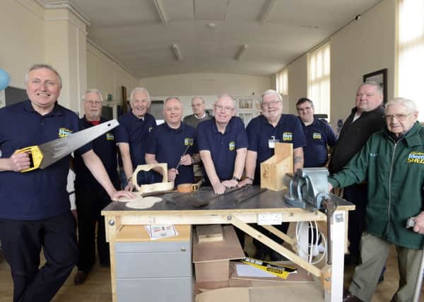 The opening of The Men's Shed project in Hartlepool.