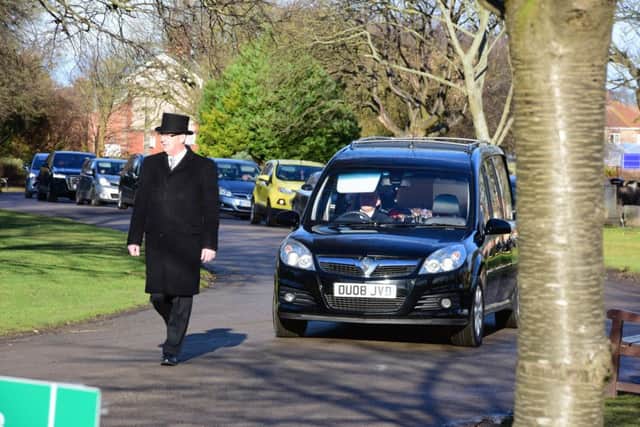 Funeral of mum of six, Shelley Ellis, at Stranton Cemetery & Crematorium, Hartlepool, on Friday.